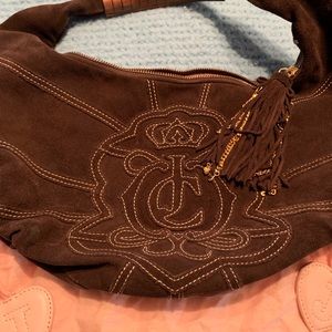 Juicy Couture brown suede shoulder bag!